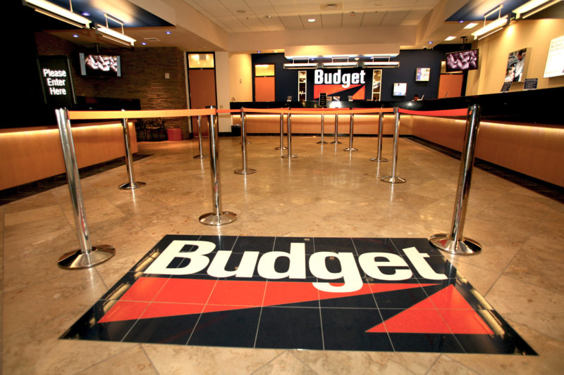 Budget Rent A Car-09 stanchions 8×5 300 Budget Rent A Car